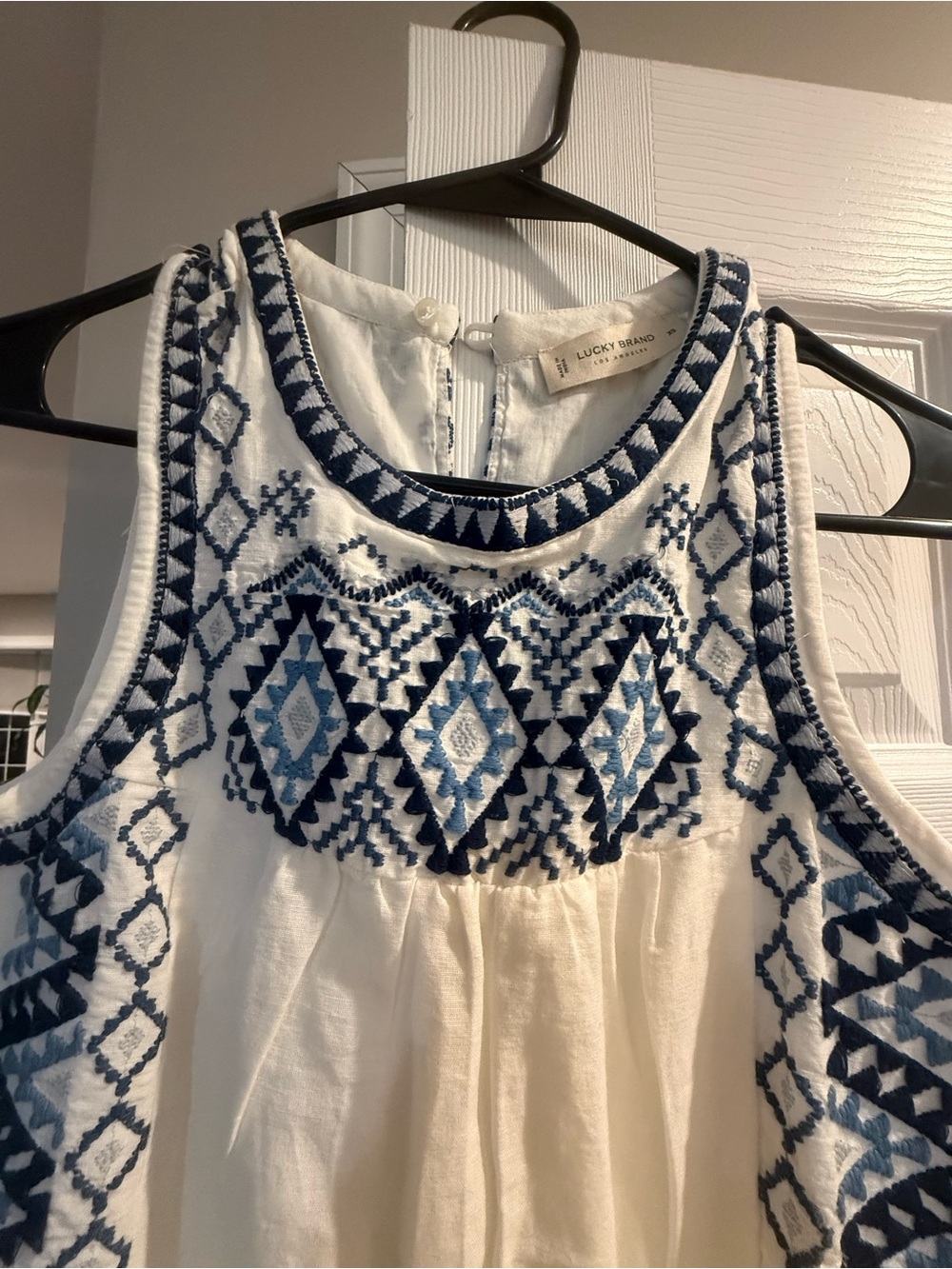 Lucky Brand embellished sleeveless dress